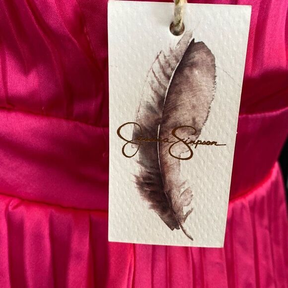 Jessica Simpson Pink Fit and Flare Midi Dress. Size: S - Picture 8 of 9